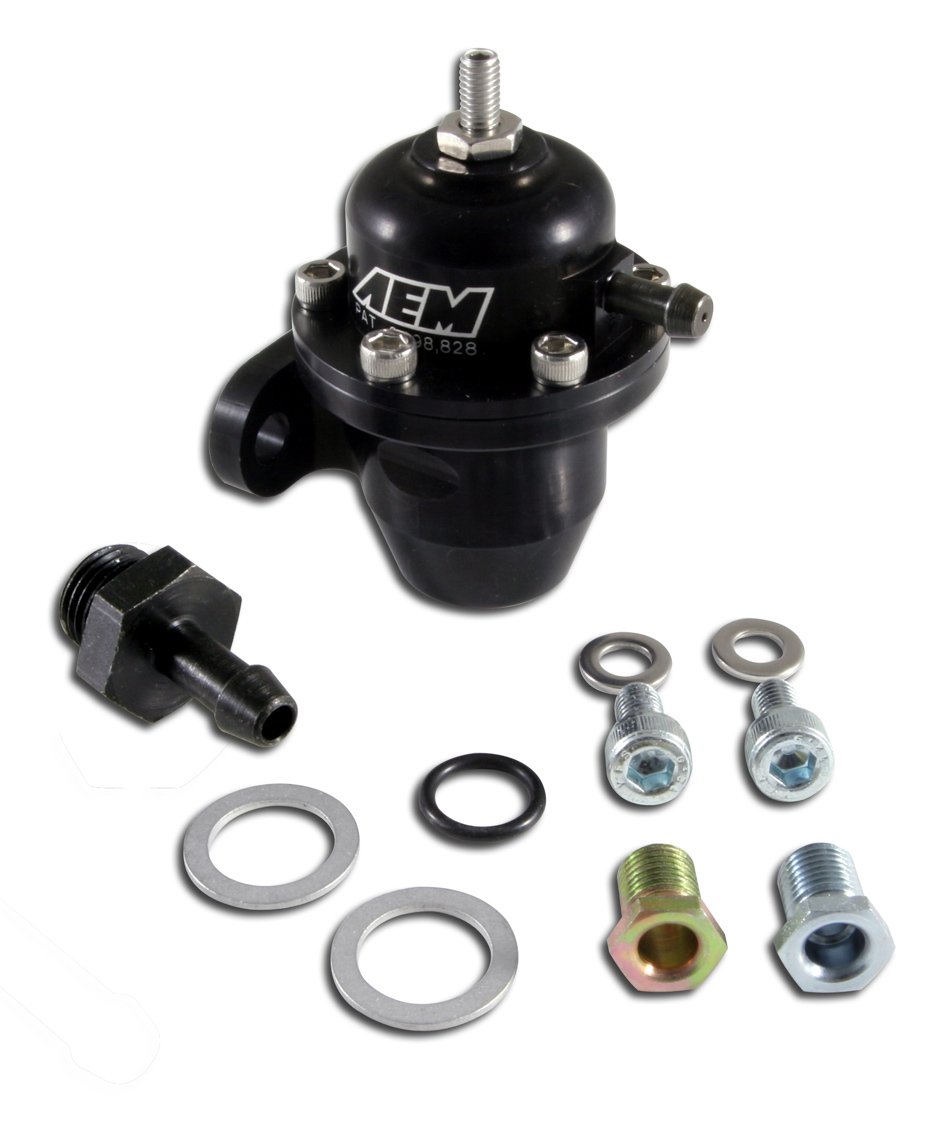 Adjustable Fuel Pressure Regulator Black - MacRodShop