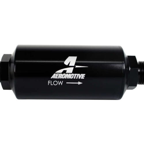 10an Inline Fuel Filter 10 Micron 2in OD Black