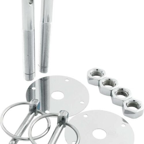 Steel Hood Pin Kit w/ 1/4in Flip-Over Clips