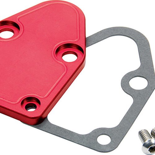 SBC F/P Block Off Plate Red