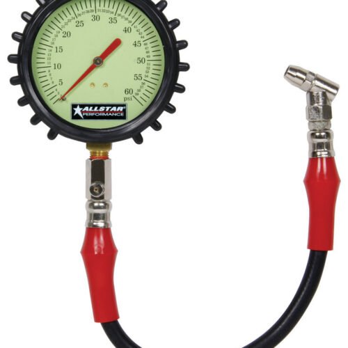 Tire Pressure Gauge 0-60 PSI 4in Glow