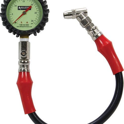 Tire Pressure Gauge 0-30 PSI 2-1/4in Glow