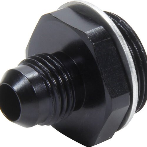 Carb Fitting w/washer 7/8-20 to -6 Male Black