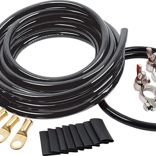 Battery Cable Kit 2 Ga. 1 Battery All Black