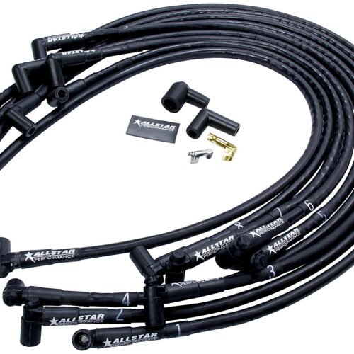 Spark Plug Race Wire Set Under Header w/ Sleeve