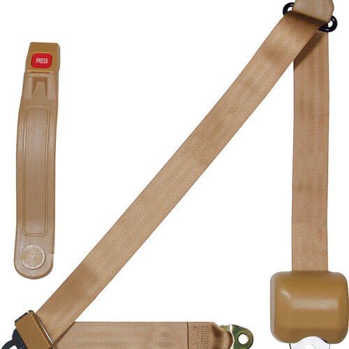 Seat Belt Retractable 3pt Tan