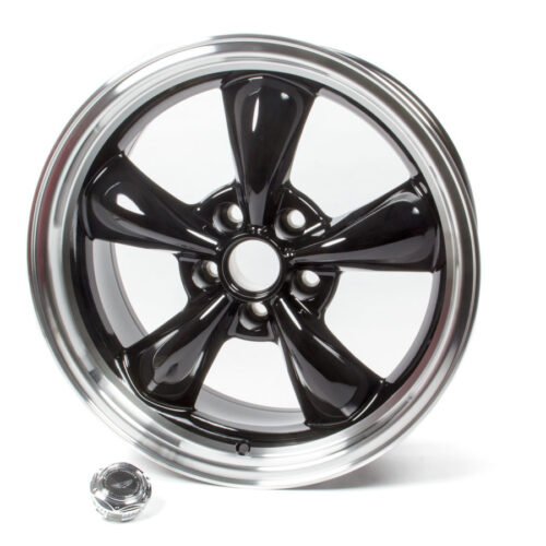 18×8 Torq Thrust M Wheel Gloss Black Machined Lip