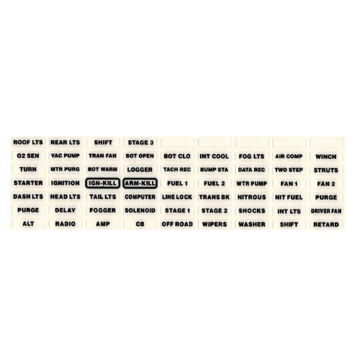 Label Set – Electronic Flat Touch Model