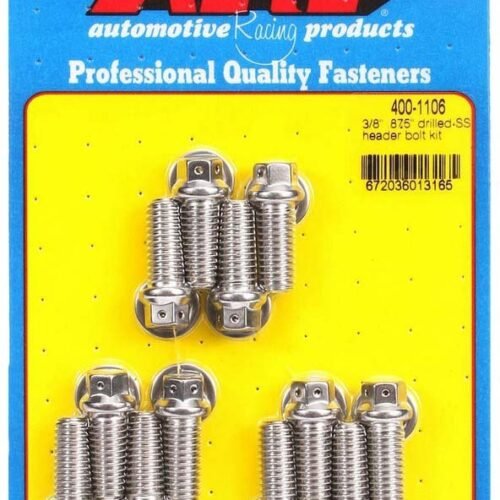 S/S Header Bolt Kit – 3/8 x .875 UHL (12)