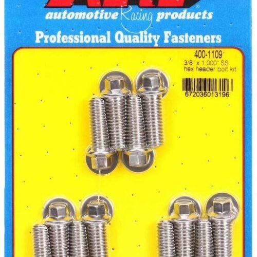 S/S Header Bolt Kit – 3/8 x 1.00 UHL (12)