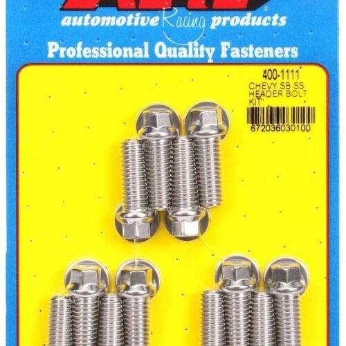 S/S Header Bolt Kit – 3/8 x 1.00 UHL (12)