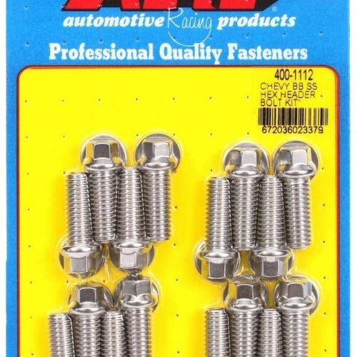 S/S Header Bolt Kit – 3/8 x 1.00 UHL (16)