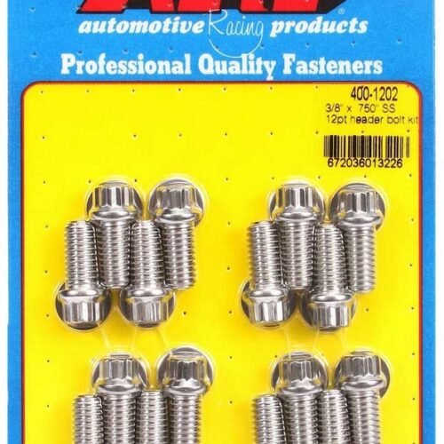 S/S Header Bolt Kit – 3/8 x .750 UHL (16)