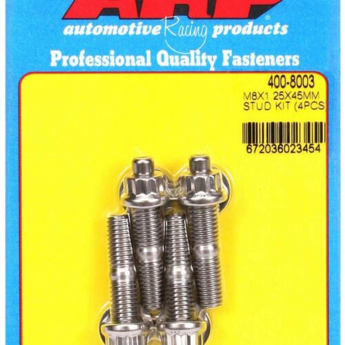 S/S Stud Kit – (4) M8 x 1.25in x  45mm