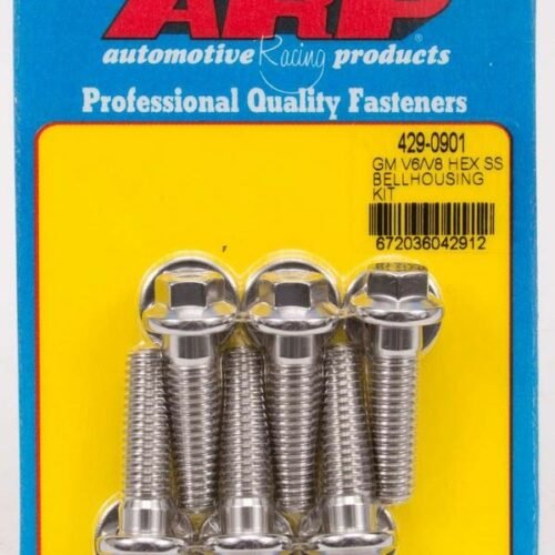 S/S Bellhousing Bolt Kit – 6pt. GM V6/V8