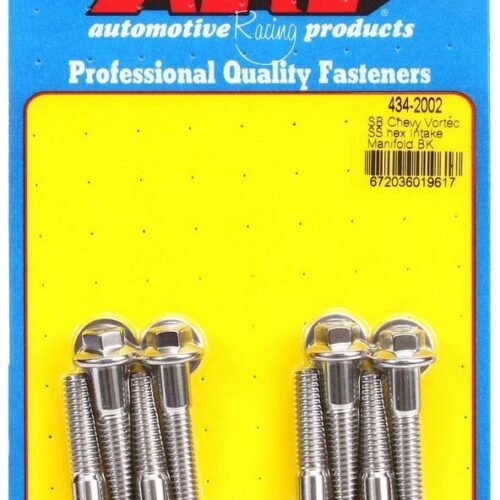 SBC S/S Intake Bolt Kit 6pt.