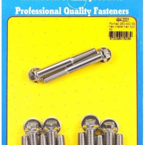 Pontiac S/S Intake Bolt Kit 6pt.