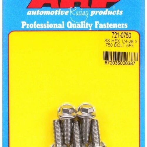 Bolt Kit – SS 6pt 5pk 1/4-28 x .750