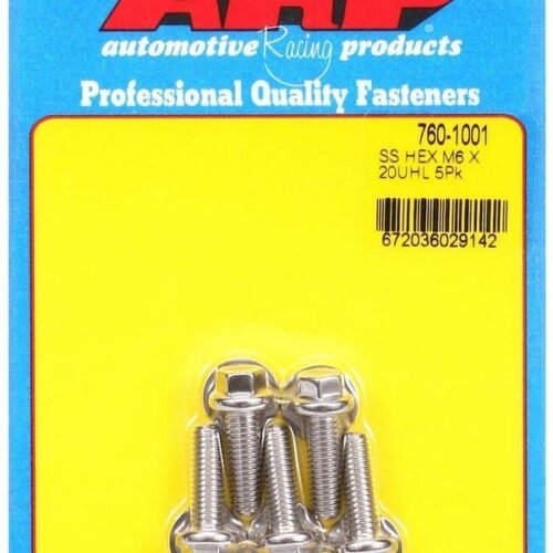 S/S Bolt Kit – 6pt. (5) 6mm x 1.00 x 20mm