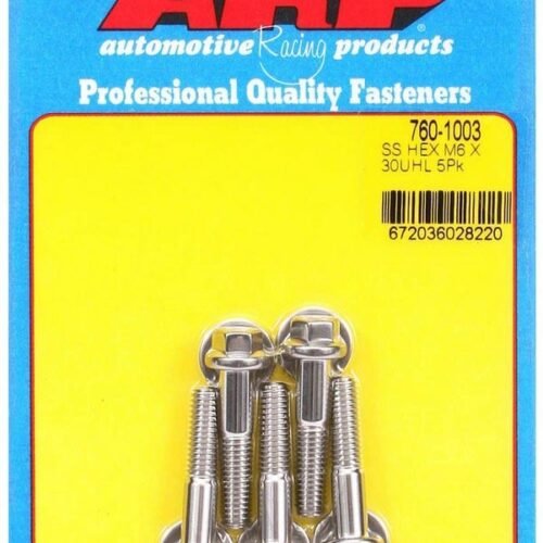 S/S Bolt Kit – 6pt. (5) 6mm x 1.00 x 30mm