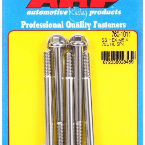 S/S Bolt Kit 6pt 6mm x 1.00 x 70mm