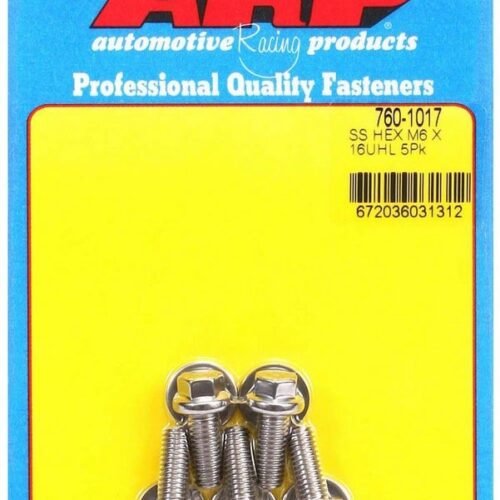 S/S Bolt Kit – 6pt. (5) 6mm x 1.00 x 16mm