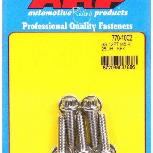 S/S Bolt Kit – 12pt. (5) 6mm x 1.00 x 25