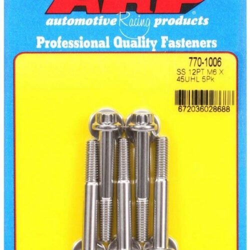 S/S Bolt Kit – 12pt. (5) 6mm x 1.00 x 45mm