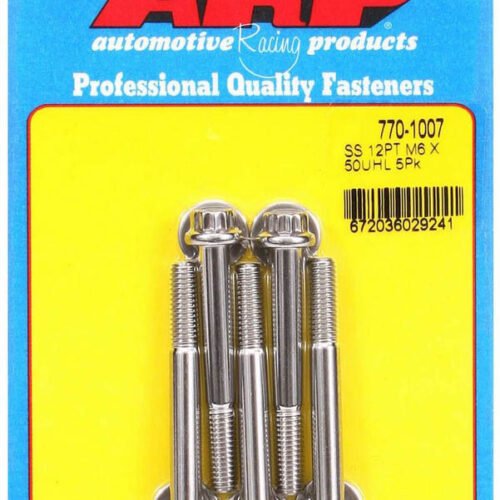 S/S Bolt Kit – 12pt. (5) 6mm x 1.00 x 50mm