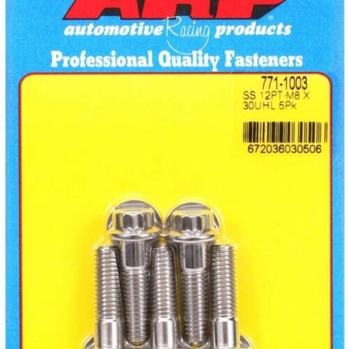 S/S Bolt Kit – 12pt. (5) 8mm x 1.25 x 30