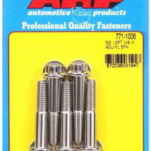 S/S Bolt Kit -12pt (5pk) 8mm x 1.25 x 45mm