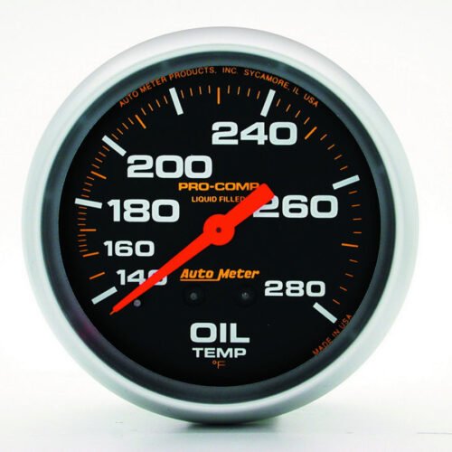 140-280 Oil Temp Gauge with 12ft Capillary Tube