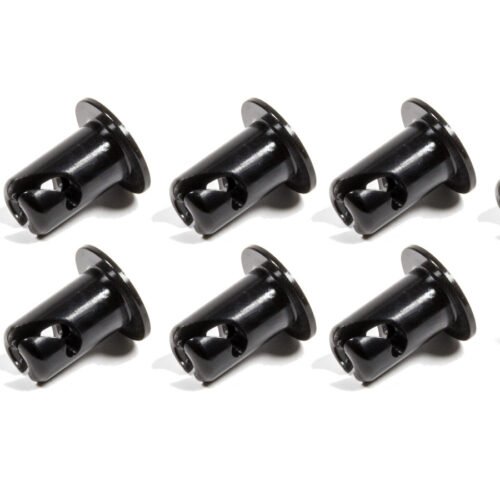 Oval Head Button Alum Black .500 Long 10 Pack