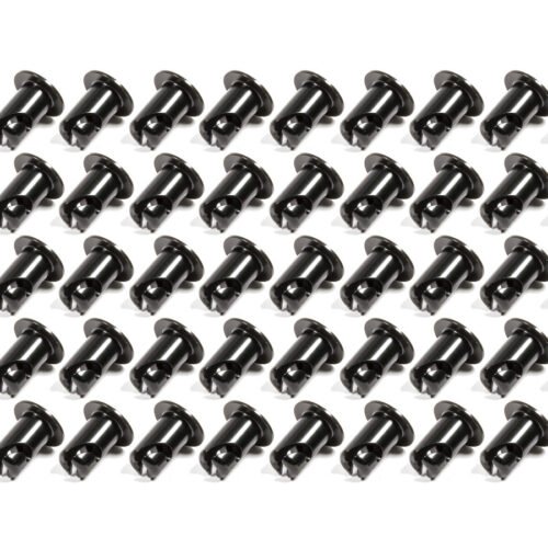 Oval Head Button Alum Black .500 Long 50 Pack