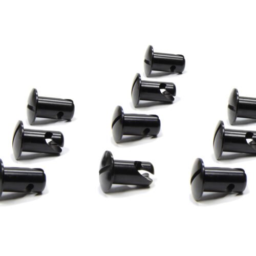 Oval Head Button Alum Black .550 Long 10 Pack