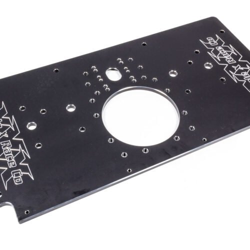 Alum Rear Motor Plate Raised Rail Black Sprint