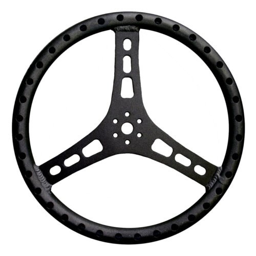 Steering Wheel 15in Dia 1-1/4in Tube Black