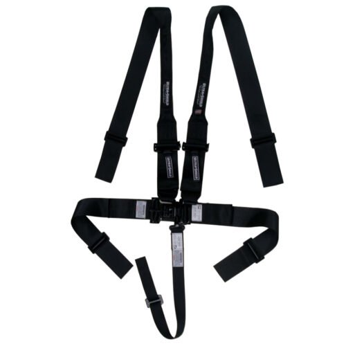 Harness 5pt Black HANS Shoulder 3in Pull-Down