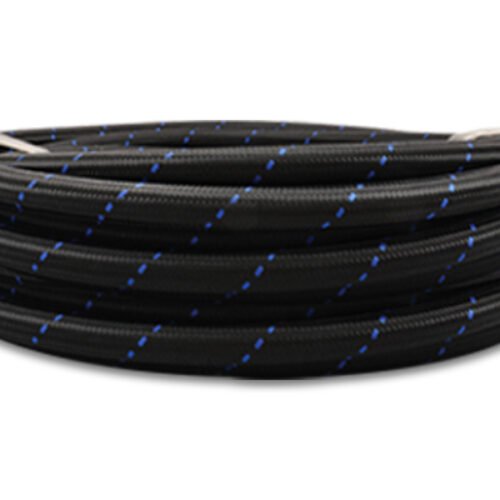 5ft Roll -10 Black Blue Nylon Braided Flex Hose