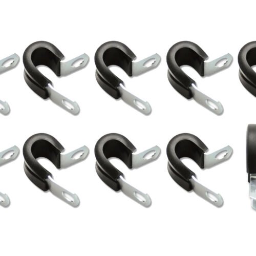 Cushion Clamps for 3/8in (6AN) Hose – Pack of 10