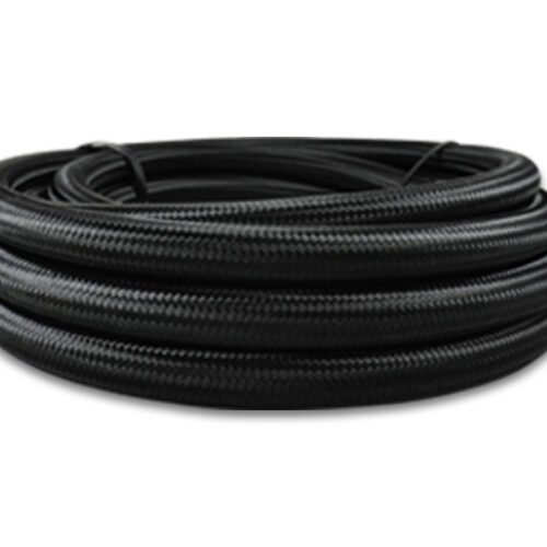 10ft Roll of Black Nylon Braided Flex Hose -6AN