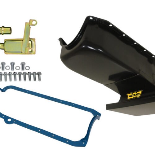 SBC 6qt Oil Pan Kit Black 67 CHEVY II 58-79