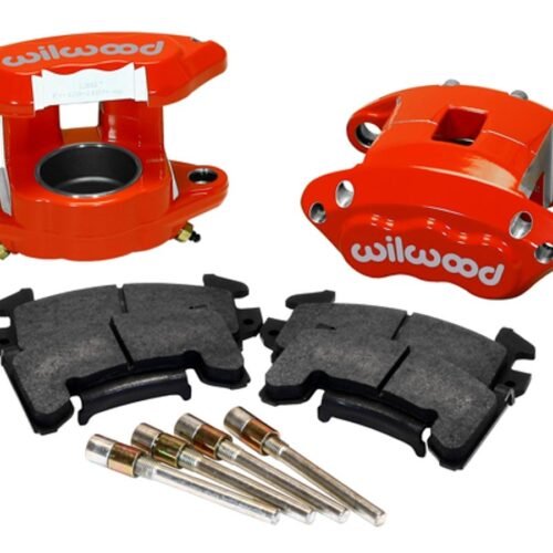 Front Caliper Kit D154 / Metric GM Red w/Pads