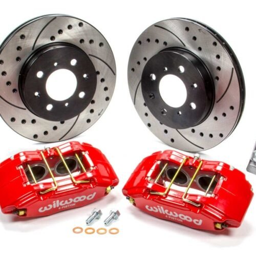 Brake Kit Front Honda/Acura Red Drilled