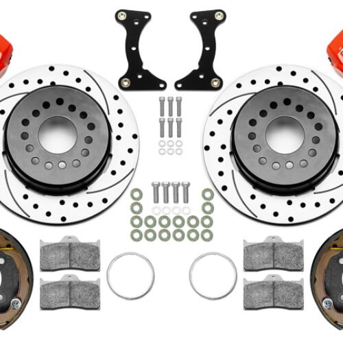 Brake Kit Rear Red FDL Drilled 12in GM G Body