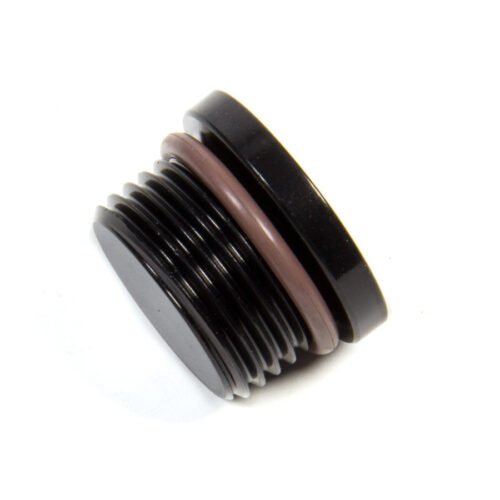 -12 ORB Internal Hex Port Plug Alum. – Black