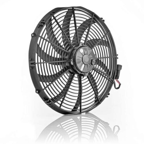 16in Euro Black Electric Fan Super Duty Puller