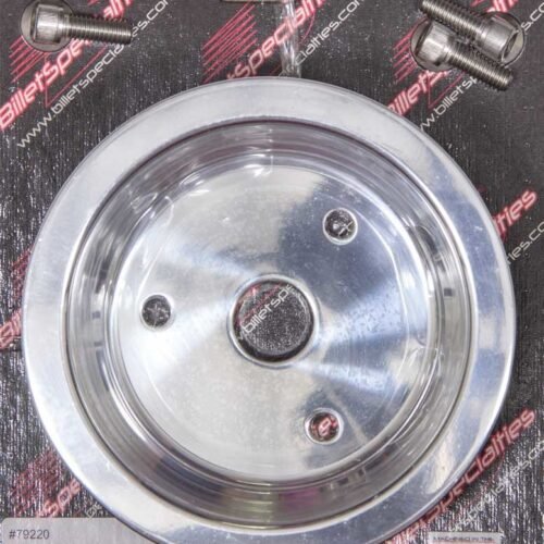 BBC 2 GRV Crank Pulley LWP Polished