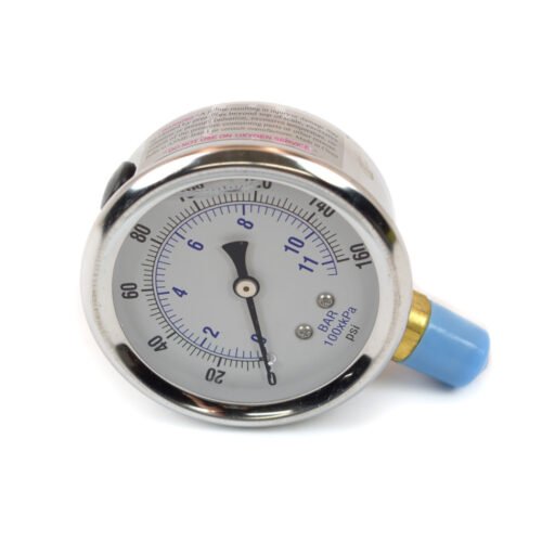 S/S Accusump Gauge 0-160psi- Liquid Filled