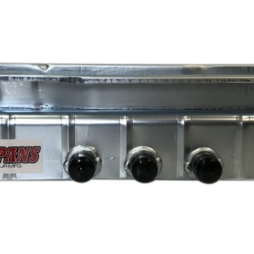 SBF 351W D/S Oil Pan w/ KO & 3 #12an Fittings